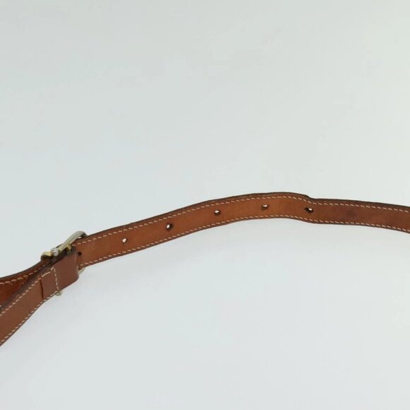 CELINE Macadam Canvas Shoulder Bag PVC Beige Gold Auth - Picture 8 of 16